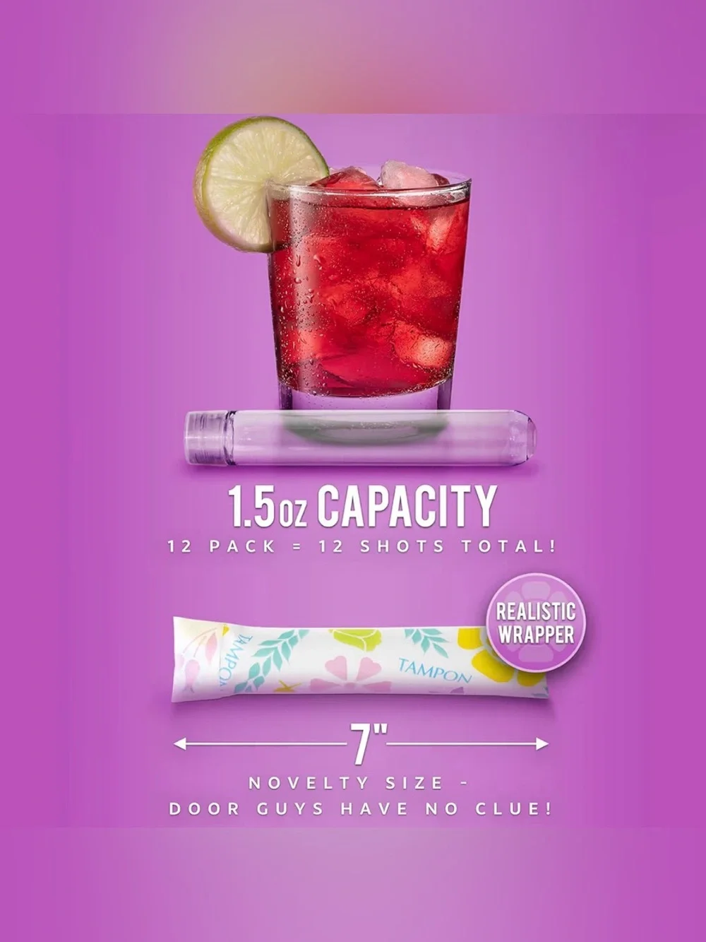 GoPong Tampon Flasks - 12 Pack
